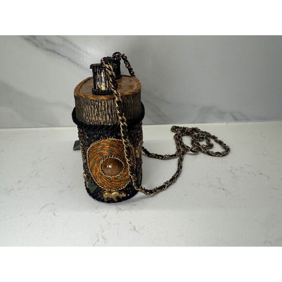 Mary Frances Vintage African Theme Tree Stem Shape Small Crossbody Shoulder Bag - Picture 3 of 7